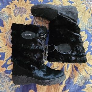 Pajar Black Fur Boots